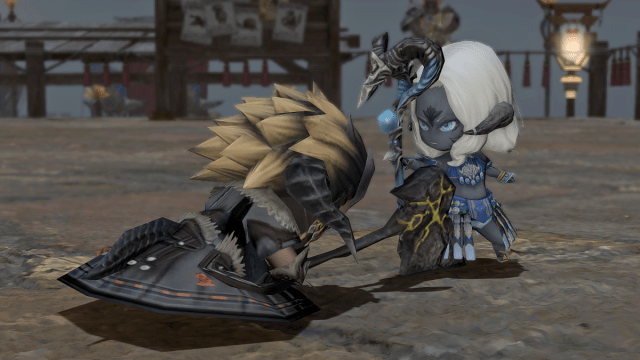 Combat entre Magnai et Sadu dans Final Fantasy XIV