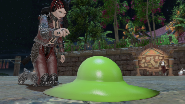 Les slimes fondent en flaque lorsqu'ils sont piqués dans Final Fantasy XIV