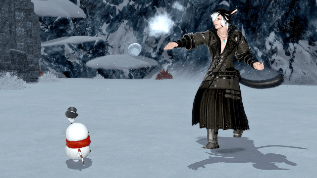 Hoary le bonhomme de neige lève son chapeau dans Final Fantasy XIV