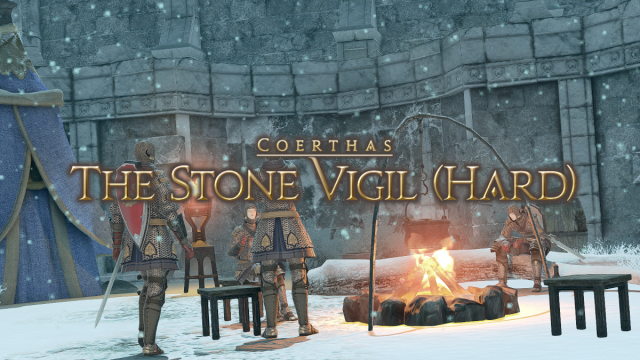 Écran titre de Stone Vigil (Hard) dans Final Fantasy XIV