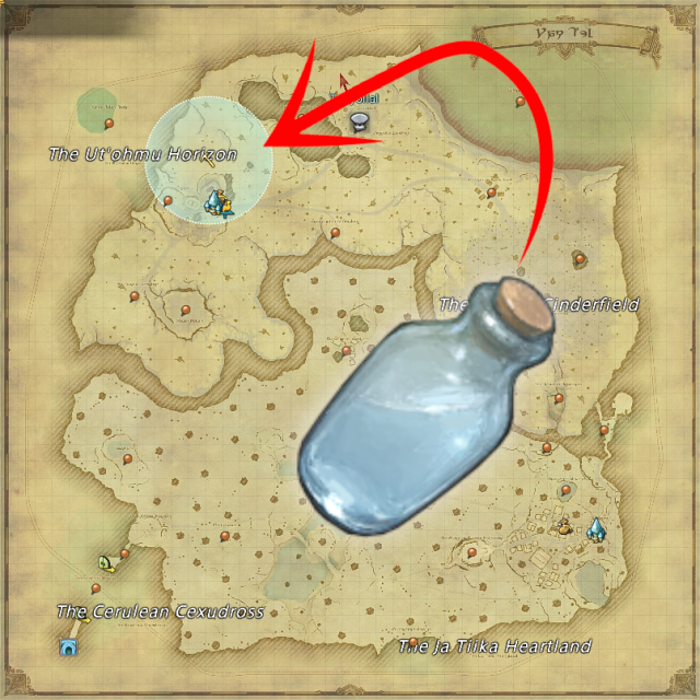 Où trouver l'eau de source de Yak T'el dans Final Fantasy XIV