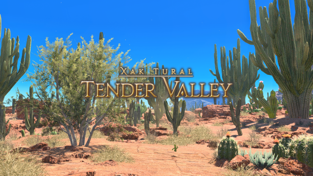 Écran titre de Tender Valley dans Final Fantasy XIV