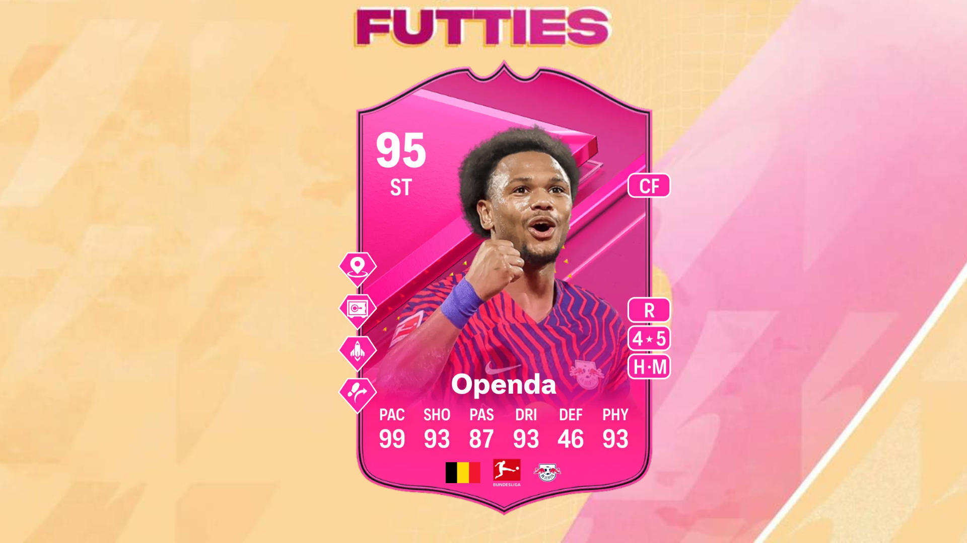 An image of Lois Openda FUTTIES SBC in EA FC 24