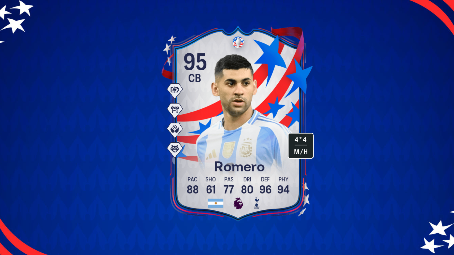 An image of Christian Romero Team of the Tournament objective in EA FC 24