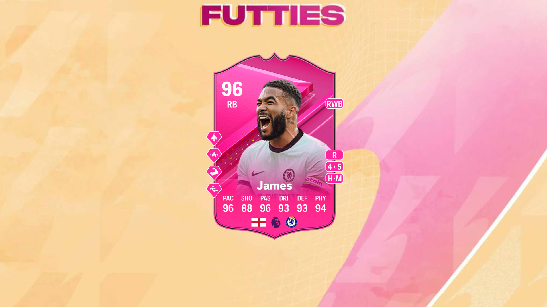 An image of Reece James Futties objective in EA FC 24