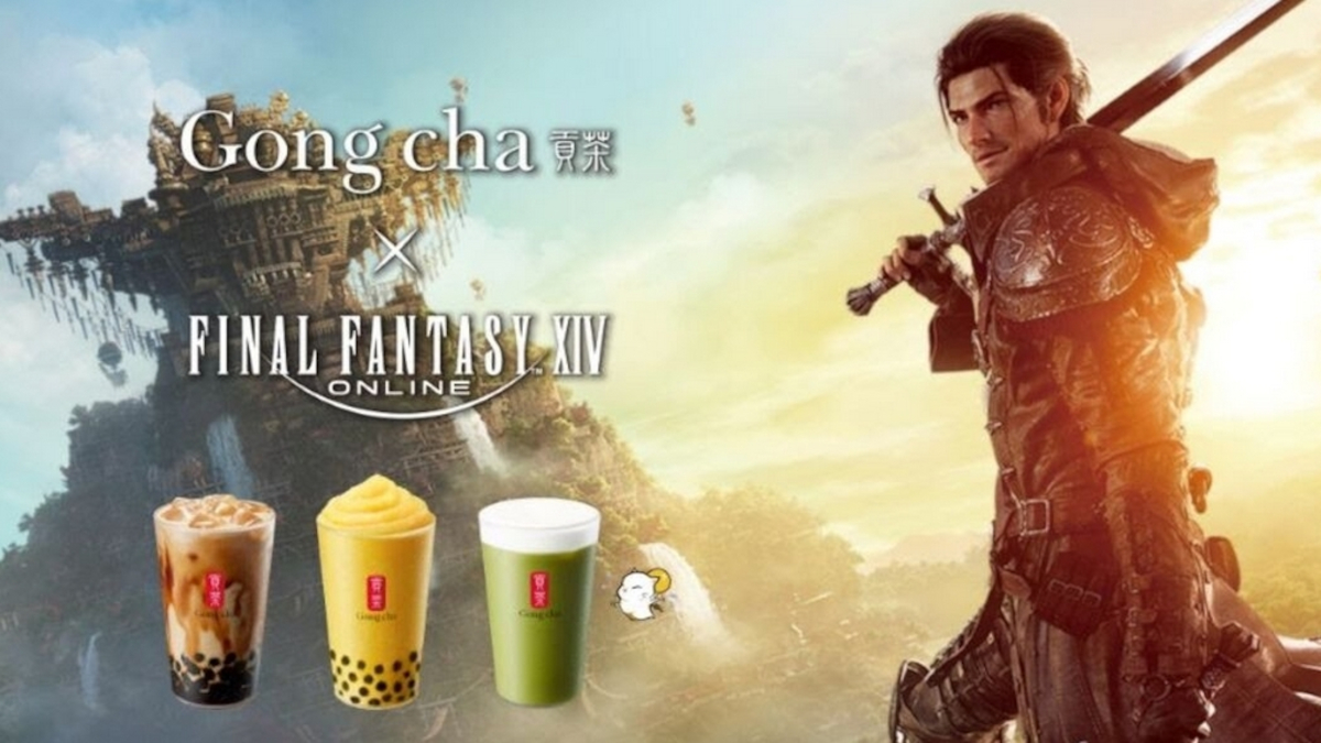 FFXIV x Gong cha promo material