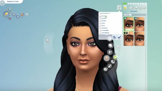 Mise à jour des cils des Sims 4