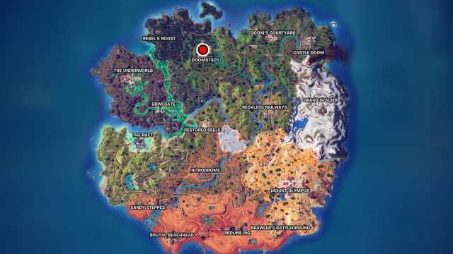 Emplacement du boss Mysterio de Fortnite