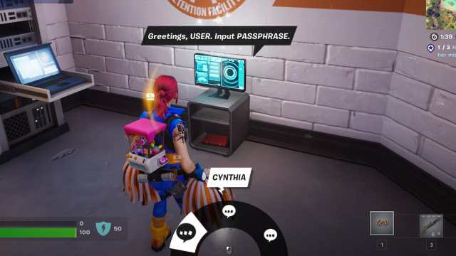 Mot de passe de Fortnite Cynthia