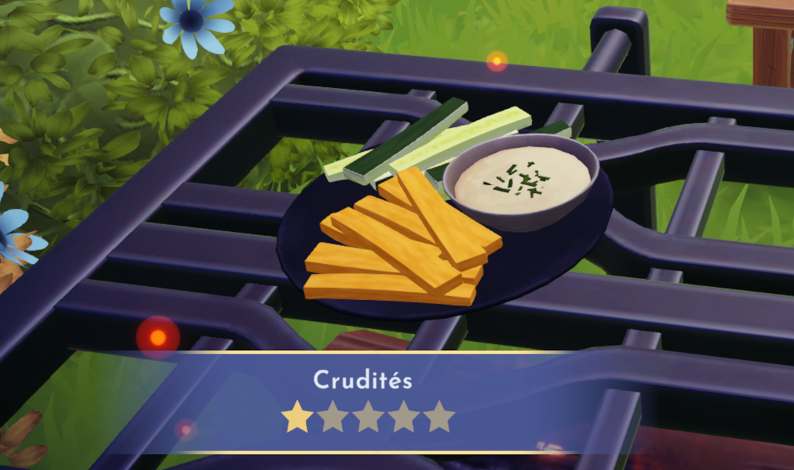 Crudités in Disney Dreamlight Valley