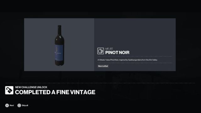 article pinot noir dans hitman world of assassination