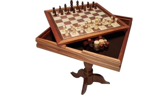 Ensemble de table d'échecs, de dames et de backgammon meilleures tables de jeux de société