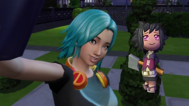 Yuki Behr telle qu'elle apparaît dans le jeu MySims