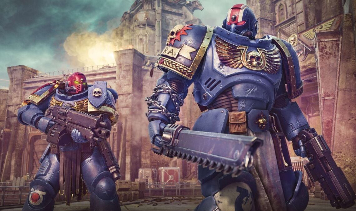 two ultramarines in warhammer 40k space marine 2