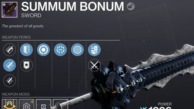 Destiny 2 très bon exemple de construction