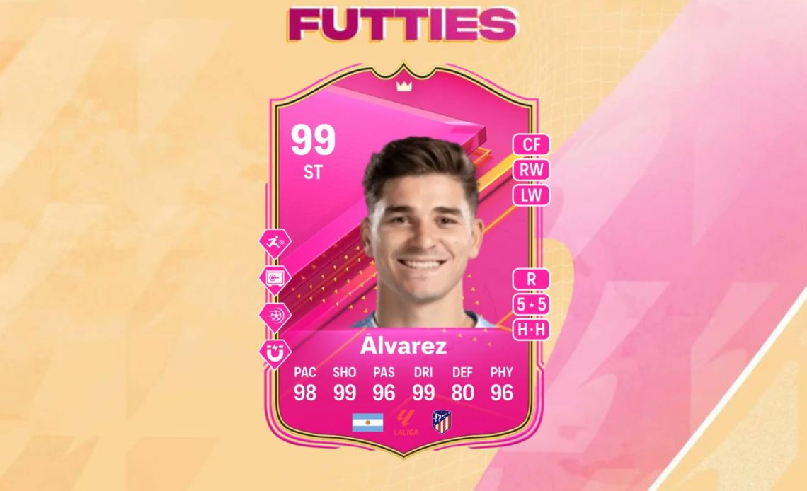 An image of Alvarez FUTTIES SBC in EA FC 24