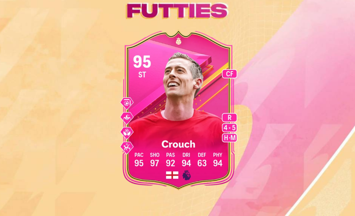 An image of Peter Crouch FUTTIES Hero SBC solutions in EA FC 24