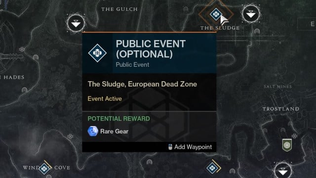 Événement public de Destiny 2 sur la carte