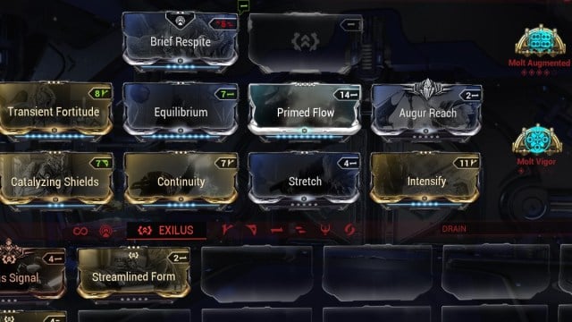 Construction de la Warframe Sevagoth Prime