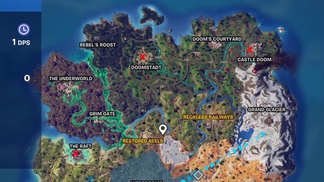 Carte de l'armurerie du briefing Shadow de Fortnite