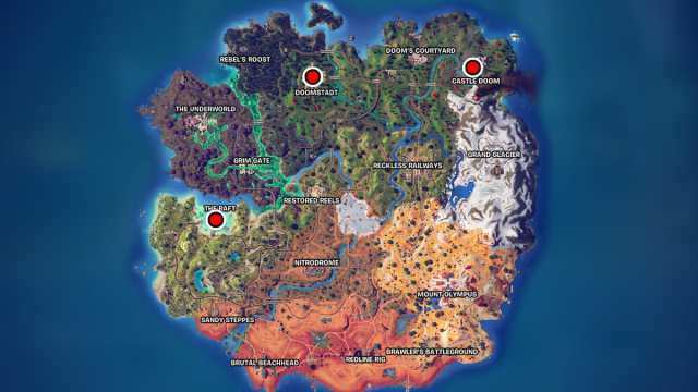 Emplacements des boss de Fortnite dans le chapitre 5 de la saison 4