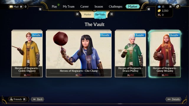 Utilisation des clés ailées dans Harry Potter : Quidditch Champions