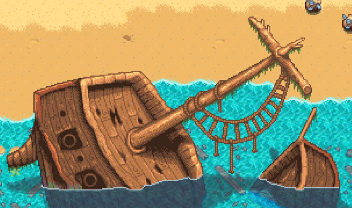 Pirate Ship in Stardew Valley