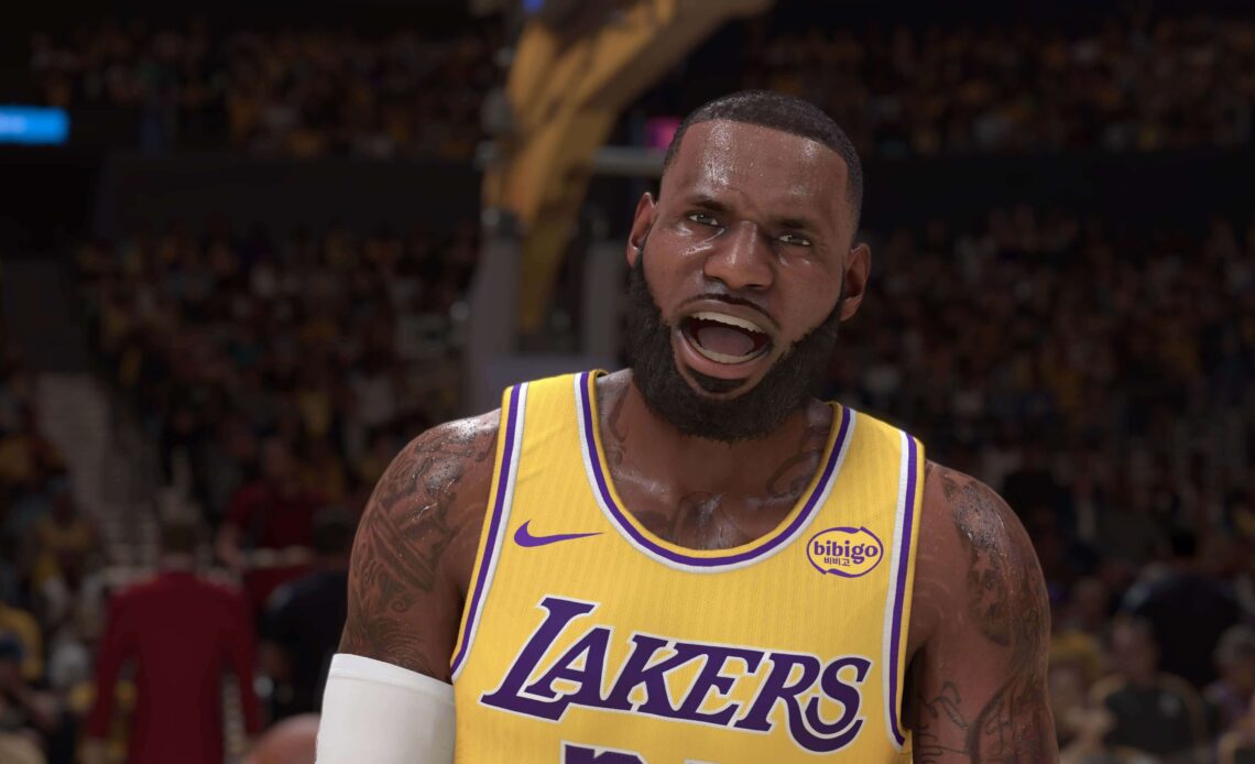 An image of LeBron James in NBA 2K25