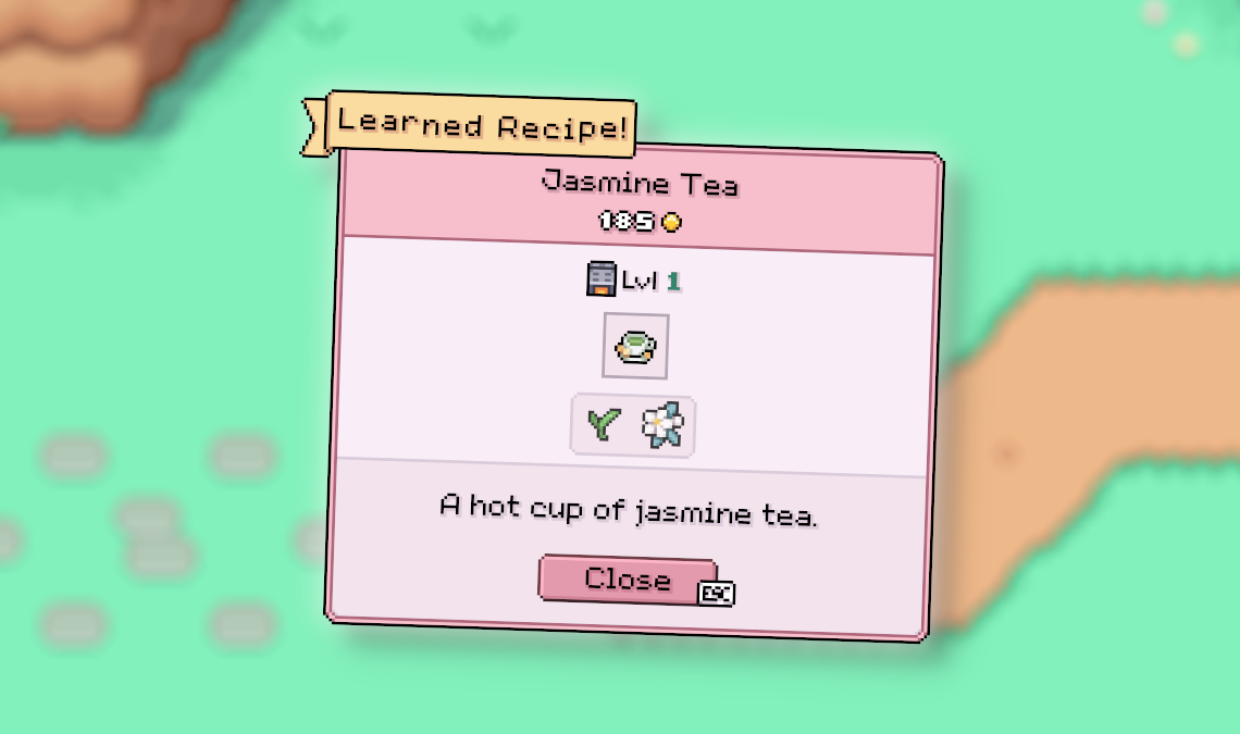 Jasmine Tea unlocked in Fields of Mistria