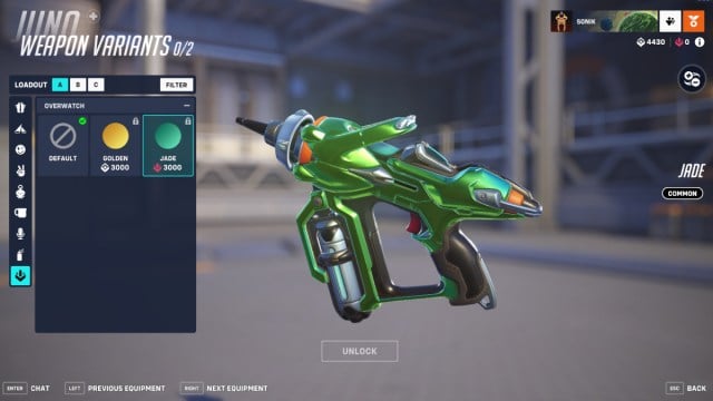 Skin d'arme Jade Overwatch 2