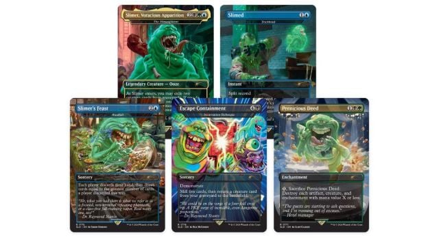 cartes de chasseurs de fantômes du repaire secret de Slimer Magic The Gathering