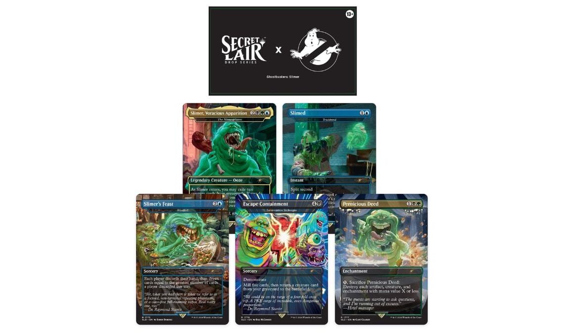 secret lair x ghostbusters slimer magic the gathering superdrop