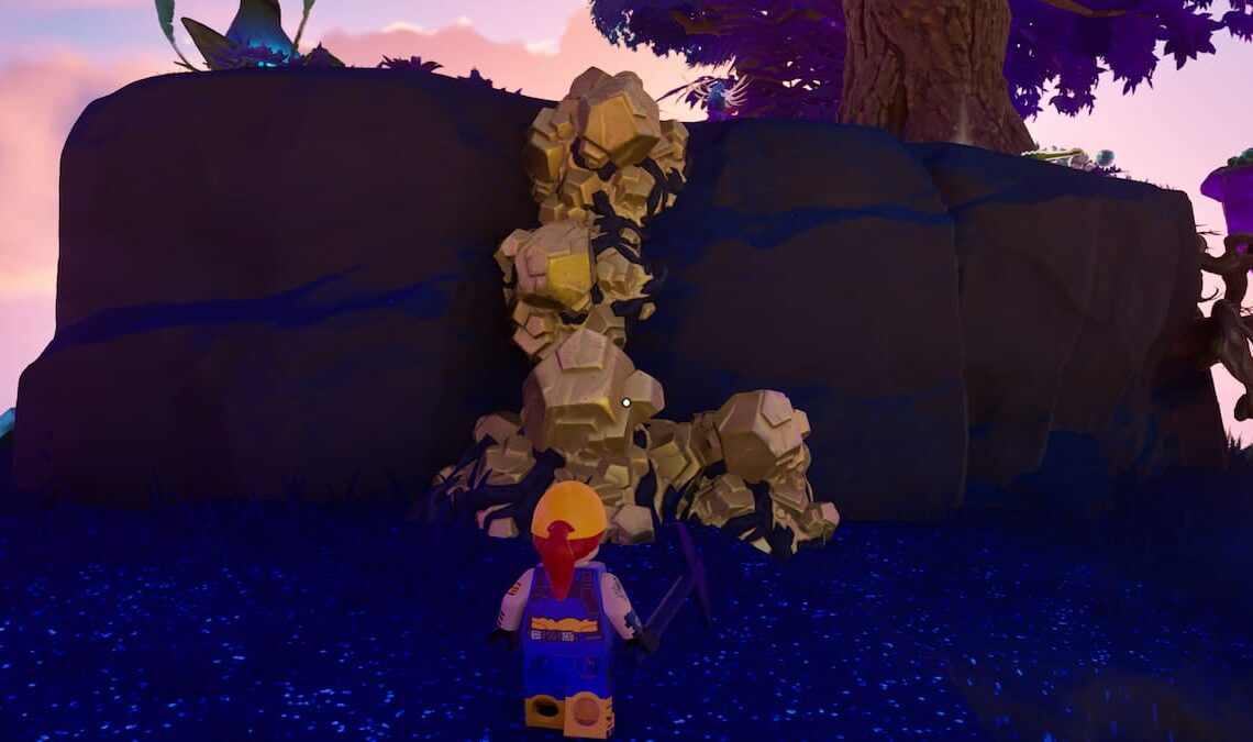 LEGO Fortnite gold ore