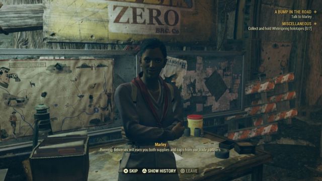 Marley au kilomètre zéro Fallout 76