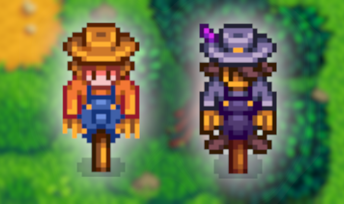 Scarecrows in Stardew Valley