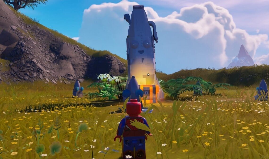 Peely Island Head in LEGO Fortnite