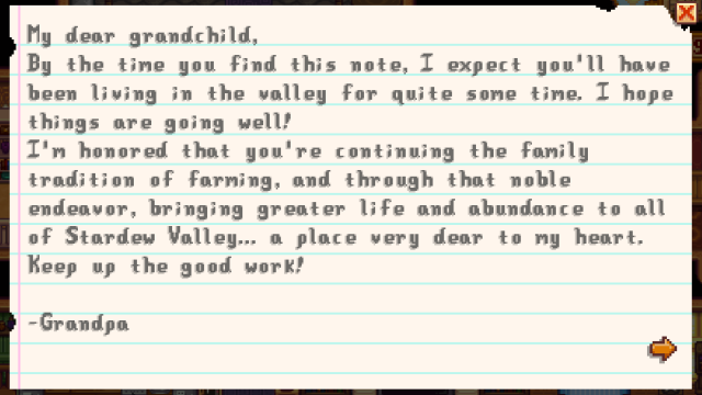 Note secrète n°27 dans Stardew Valley