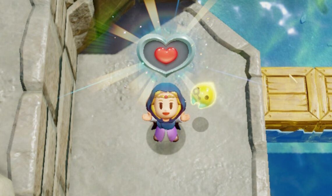 The Heart Piece on Suthorn Beach is deceptively easy to get to in Zelda: Echoes of Wisdom