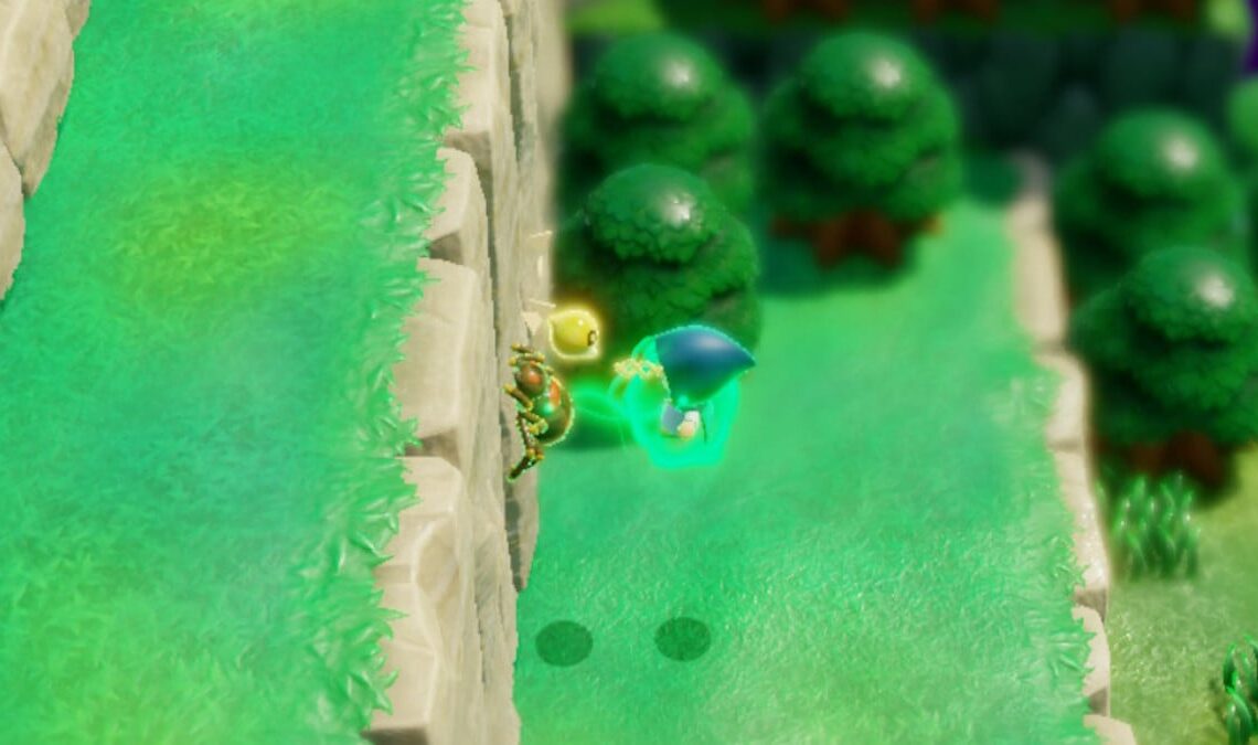 Climbing the walls is easy with Crawltula in Zelda: Echoes of Wisdom