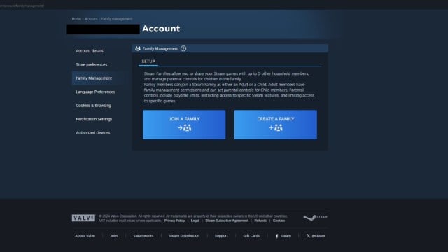 Comment créer et rejoindre une famille Steam