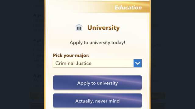 Diplôme universitaire en justice pénale BitLife