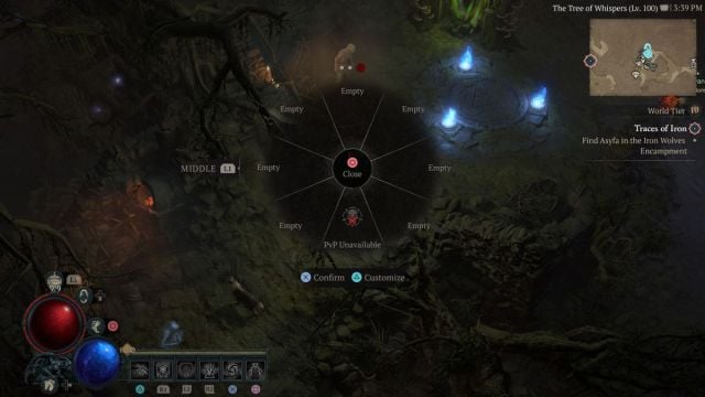 Diablo 4 Bloodmarked sur roue