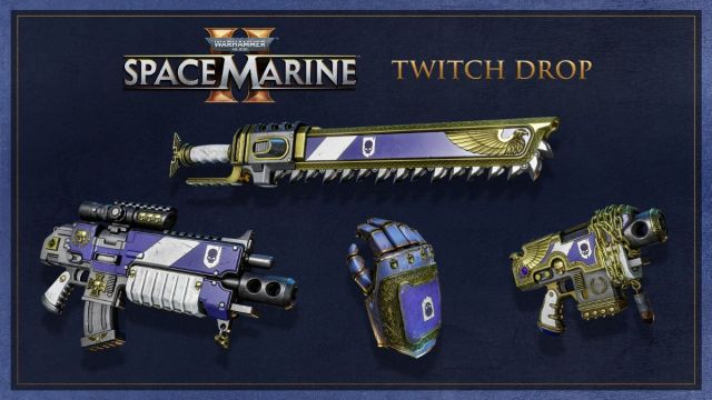 Warhammer 40k Space Marine 2 gouttes Twitch