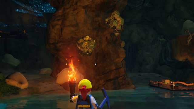 Minerai d'or LEGO Fortnite dans une grotte