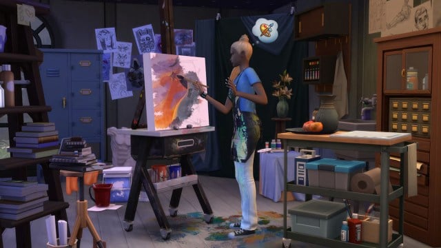 Kit d'atelier d'artiste Les Sims 4 