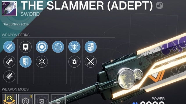 Exemple de build de Destiny 2 The Slammer