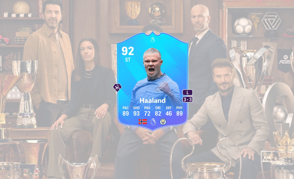 An image of Erling Haaland Premier League POTM objective in EA FC 25