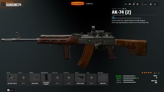 meilleure construction AK-74 Black Ops 6