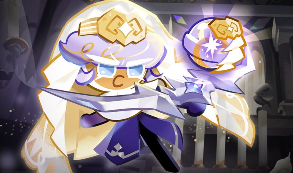 An image of Pastry Cookie with Magic Candy in CookieRun: Kingdom.