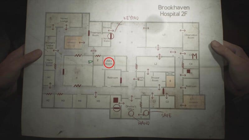 Silent Hill 2 remake puzzle de la main du bureau du directeur